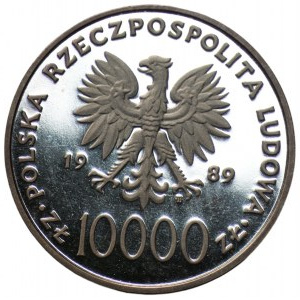 PRL - 10.000 złotych 1989 - Jan Paweł II