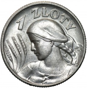 II RP - 1 zloty 1925 - Woman and ears - London