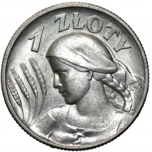 II RP - 1 złoty 1925 - Kobieta i kłosy - Londyn