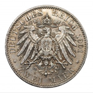 GERMANY - 2 marks 1901 - 200th anniversary of the Kingdom