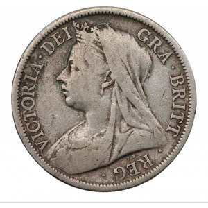 WIELKA BRYTANIA - 1/2 korony 1899