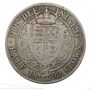 WIELKA BRYTANIA - 1/2 korony 1899