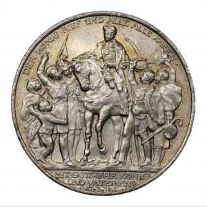 NIEMCY -Wilhelm II - 2 marki 1913 - 100-lecie Bitwy Narodów (Bitwy pod Lipskiem)