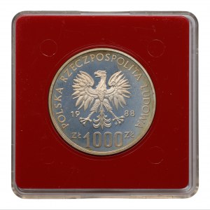 PRL - 1000 zloty 1988 - Jadwiga - SAMPLE