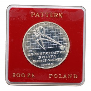 PRL - 200 złotych 1982 - MŚ w Hiszpanii - PRÓBA