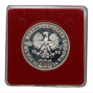 PRL - 200 złotych 1982 - MŚ w Hiszpanii - PRÓBA