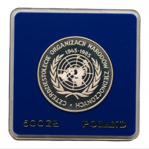 PRL - 500 złotych 1985 - 40 lat ONZ