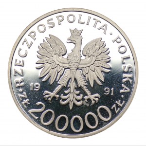 200.000 złotych 1991 Gen. Leopold Okulicki - Niedźwiadek