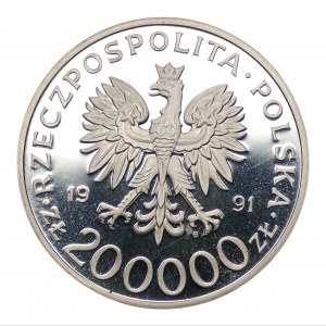 200,000 zloty 1991 Gen. Leopold Okulicki - Niedźwiadek