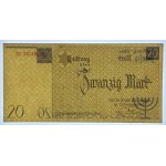 Lodz Ghetto - 20 marks 1940 - num.1 without watermark