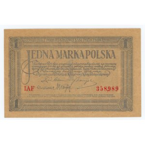 1 marka polska 1919 - seria IAF