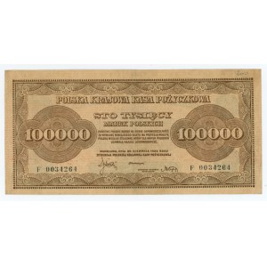 100,000 Polish marks 1923 - series F