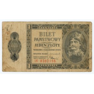 1 zloty 1938 - IK series