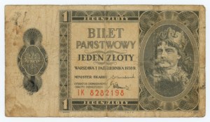1 złoty 1938 - seria IK