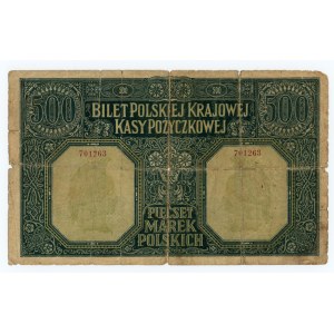 500 marek polskich 1919 - Rzadszy