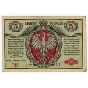 5 marek polskich 1916 - Generał seria B