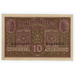 10 marek polskich 1916 - Generał biletów seria A