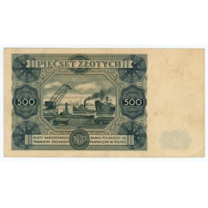 500 zlotých 1947 - řada L