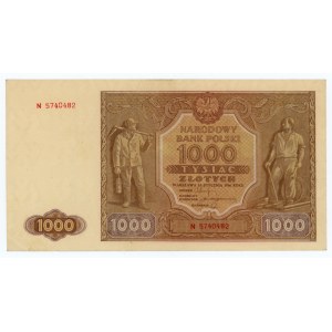 1,000 zloty 1946 - N series