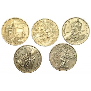 Set of 5 x 2 gold 1997-1998
