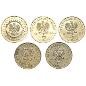 Zestaw 5 x 2 złote 1997-1998