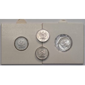 Set of 4 x 10 pennies 1992 - 2003