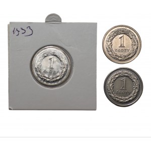 Zestaw 3 x 1 złoty 1990-1993