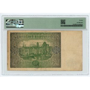 500 złotych 1946 - seria zastępcza Dz - PMG 20