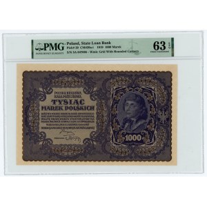 1,000 Polish marks 1919 - III Series A - PMG 63 EPQ