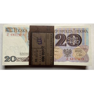 Paczka Bankowa 20 złotych 1982 seria Z Romuald Traugutt ( 100 sztuk)