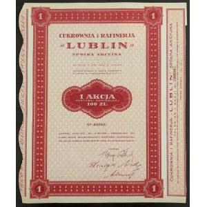 Sugar Mill and Refinery LUBLIN S.A. - 100 zloty 1925