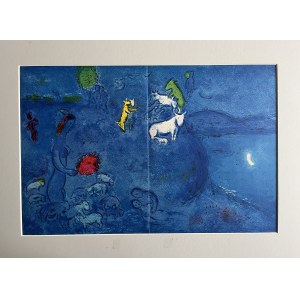 Marc Chagall ( 1887 - 1985 ), aus dem Zyklus Daphnis und Chloe - Op.28 - Frühling, 1977