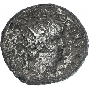 Rzym Kolonialny, Egipt - Aleksandria, Neron (54-68), tetradrachma bilonowa.