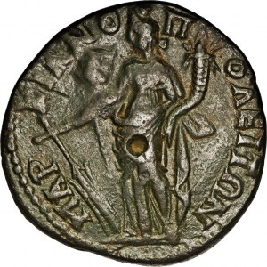 Rzym Kolonialny, Marcianopolis, Filip II i Serapis (244-247), AE 27.