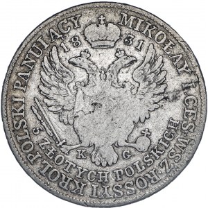 Aleksander I (1815-1825), 5 złotych polskich, 1831, Warszawa.