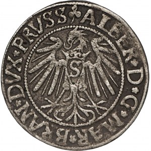 Prusy Książęce, Albert Hohenzollern (1525-1568), grosz 1542, Królewiec.