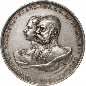 Austria, Medal z okazji 50-lecia panowania cesarza Franciszka Józefa, 1848-1898.