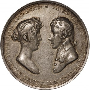 Prusy, zaślubiny Fryderyka Wilhelma Karola księcia Prus i Marii Anny Amalii księżniczka Hesji-Homburga, 1804.