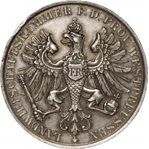 Prusy Zachodnie, Medal nagrodowy za osiągnięcia rolnicze, 1904, Gdańsk.