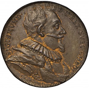 Szwecja, Zygmunt III Waza, medal ze szwedzkiej serii królewskiej autorstwa I. C. Hedlingera, XVIII w. 