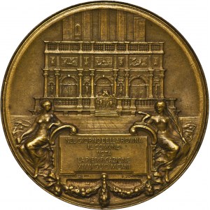 Włochy, Medal na pamiątkę odbudowa dzwonnicy Bazyliki św. Marka w Wenecji.