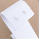 Diamond earrings, 0.27ct