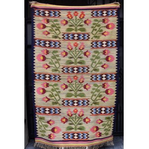 Art Deco kilim Bouquets, Zakopane?, 1920s/30s.