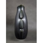 Vase, designed by Stefan Bławut, Tomaszów Mazowiecki, 1960s. (black)