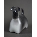 Sealyham terrier figurine, designed by Mieczyslaw Naruszewicz, Ćmielów, 1960s.