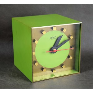 Green Cube clock, Atlanta Electric, 1970s.