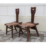 Chairs from the Writers' House in Obory, 2 pieces. Poland, 1950s.