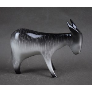 Figurine Donkey, designed by M. Naruszewicz, Ćmielów, 1960s.