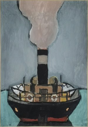 Marek WŁODARSKI (Henryk Streng) (1903-1960), Odjeżdżający okręt, 1948