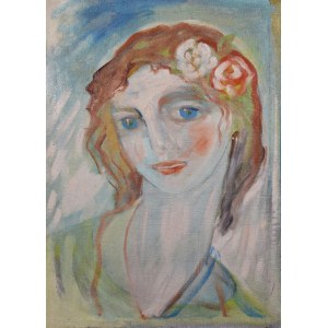 Jan OLSZAK (1948-2001), Dziewczyna z różami we włosach